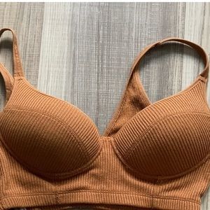 House of CB ribbed crop top